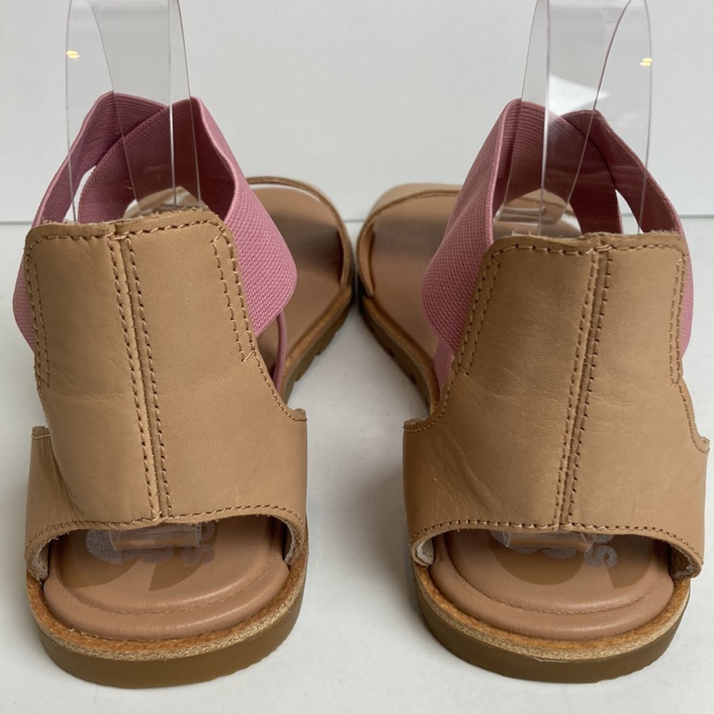 Sorel Pink and Tan Women’s Cross-Strap Sandals - Picture 5 of 16